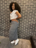 Slate Cargo Skirt