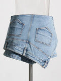 DENIM SKORT