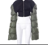 PUFF BOMBER JACKET (GREEN)